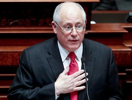 Illinois Governor Pat Quinn delivers his State of the State address in Springfield