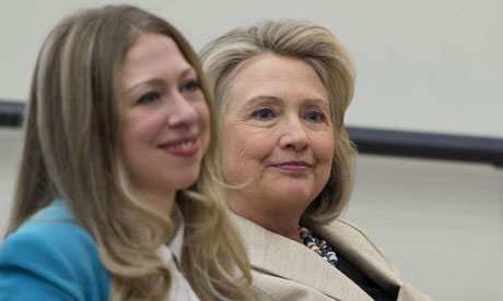 Chelsea and Hillary Clinton attended the meeting