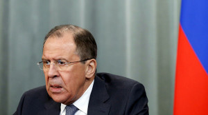 Russian Foreign Minister Sergei Lavrov speaks during a news conference after a meeting with Beatrice Attalah, Minister of Foreign Affairs of Madagascar, in Moscow April 6, 2015. REUTERS/Maxim Shemetov - RTR4W8RK