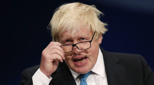  Mayor Boris Johnson speaks on the third day of the Conservative Party Conference in Manchester northern Britain